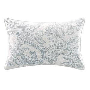 Harbor House Chelsea Traditional| 100% Cotton Sateen Oblong Pillow W/ Emb. Paisley HH30-255