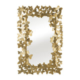 Contemporary Metal 24x36 Butterfly Rect Mirror Gld