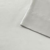 Satin Casual 100% Polyester Satin 6pcs Sheet Set in Light Grey