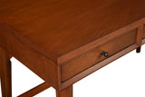 Alpine Furniture Flynn Large Desk, Acorn 966-66 Acorn Mahogany Solids & Okoume Veneer 52 x 24 x 30.5