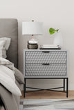 Milo Nightstand (Light Slate Grey)