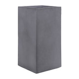 Sagebrook Home Contemporary Resin, Set of 2 -  11/13"d Square Nested Planters, Gray 16823-02 Gray Polyresin