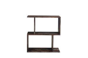 Porter Designs Fall River Solid Sheesham Wood Contemporary Bookcase Gray 10-117-01-4497