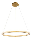 Bethel Sand Gold LED Chandelier in Metal & Acrylic
