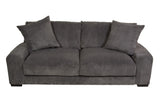 Porter Designs Big Chill Corduroy Contemporary Sofa Gray 01-33C-01-2249