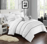 Cheryl White King 10pc Comforter Set