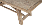 Alpine Furniture Newberry Extension Dining Table, Weathered Natural 2068-01 Weathered Natural Acacia Solids 39.5 x 83-103 x 30