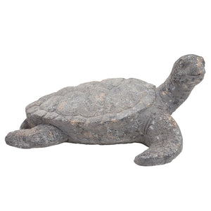 Sagebrook Home Contemporary Resin, 23" Tortoise Deco, Gray 15985 Gray Polyresin