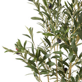 Noble House Taos 5' x 2' Artificial Olive Tree, Green