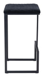 Zuo Modern Element 100% Polyester, Plywood, Steel Modern Commercial Grade Barstool Black 100% Polyester, Plywood, Steel