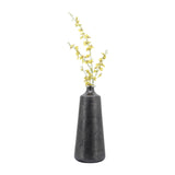 Sagebrook Home Contemporary Glass, 21"h Vase W/ Ring, Black 15534-06 Black Glass