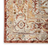 Nourison Petra PTR02 Persian Machine Made Power-loomed Indoor only Area Rug Rust 7'10" x 10'4" 99446027177