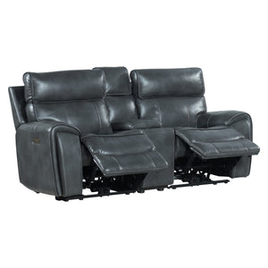 Intercon Summit Modern Dual-Power Loveseat | Bolero Slate SI-LS-268DPR-SLT-C SI-LS-268DPR-SLT-C