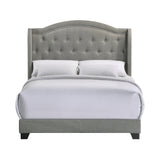 Intercon Rhyan Traditional Upholstered Full Bed UB-BR-RHYFUL-SMK-C UB-BR-RHYFUL-SMK-C