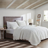 Aster Lodge/Cabin 100% Polyester Embroidery PV Fur Coverlet Set