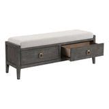 Intercon Portia Contemporary Storage Bench PO-BR-9558B-BDL-C PO-BR-9558B-BDL-C