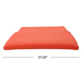 Salem Outdoor Orange Water Resistant Chaise Lounge Cushions Noble House