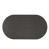 Noble House Corsica Multi Brown PE Oval Dining Table
