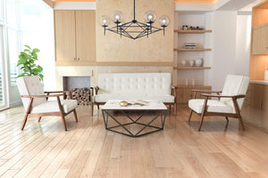 Zuo Modern Rocky 100% Polyurethane, MDF, Rubberwood Mid Century Commercial Grade Sofa White, Walnut 100% Polyurethane, MDF, Rubberwood