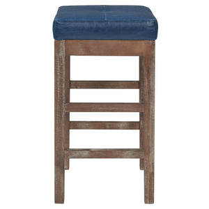 Valencia Backless Bonded Leather Counter Stool with Solid Birch Frame – Perfect for Any Decor Style!