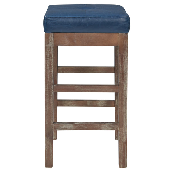 Valencia Backless Bonded Leather Counter Stool with Solid Birch Frame – Perfect for Any Decor Style!