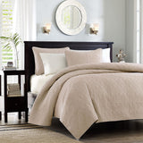 Madison Park Quebec Transitional| 100% Polyester Microfiber Quilted Coverlet Mini Set MP13-156