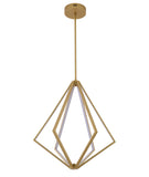 Bethel Gold LED Chandelier - Elegant Metal Frame with Adjustable Rod for Perfect Ceiling Heights