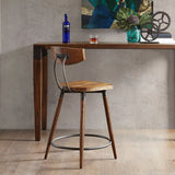 INK+IVY Frazier Mid-Century Counter Stool 24" With Back II104-0378