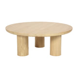 Sagebrook Home Contemporary Wood, 35"  Scandinavian Coffee Table, Nat Kd 17531-02 Brown Mango Wood
