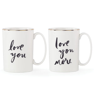 Kate Spade Bridal Party™ "Love You" And "Love You More" 2-Piece Mug Set 875109 875109-LENOX