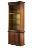 Toscana Standard Bookcase in Natural wood with a protective top coat Solid Mahogany, Composite wood