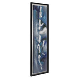 Sagebrook Home Contemporary 70x20 Handpainted Oil Canvas Abstract, Blue/silver 70132 Blue Polyester Canvas