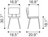 English Elm EE2705 100% Polyurethane, Plywood, Steel Modern Commercial Grade Dining Chair Set - Set of 2 Vintage Black, Black 100% Polyurethane, Plywood, Steel