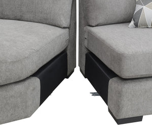 Porter Designs Clayton Modern Modern Sectional Gray 01-33C-12-5346-KIT