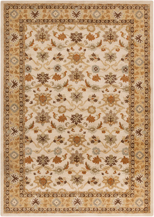 Caesar CAE-1010 Traditional Wool Rug CAE1010-912 Khaki, Tan, Dark Brown, Light Gray, Medium Gray, Burnt Orange, Olive, Camel, Taupe 100% Wool 9' x 12'