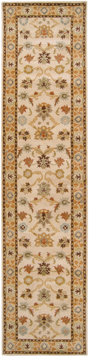 Caesar CAE-1010 Traditional Wool Rug CAE1010-312 Khaki, Tan, Dark Brown, Light Gray, Medium Gray, Burnt Orange, Olive, Camel, Taupe 100% Wool 3' x 12'