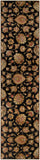 Caesar CAE-1027 Traditional Wool Rug CAE1027-312 Black, Beige, Dark Brown, Khaki, Tan, Camel, Taupe, Dark Red, Medium Gray, Clay 100% Wool 3' x 12'