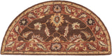 Caesar CAE-1036 Traditional Wool Rug CAE1036-24HM Dark Brown, Clay, Tan, Camel, Taupe, Khaki 100% Wool 2' x 4' Hearth