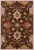 Caesar CAE-1051 Traditional Wool Rug CAE1051-912 Dark Brown, Burnt Orange, Olive, Khaki, Taupe, Tan, Dark Green, Denim, Dark Red 100% Wool 9' x 12'