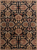 Caesar CAE-1053 Traditional Wool Rug CAE1053-811 Black, Camel, Garnet, Tan, Sage, Khaki, Burnt Orange 100% Wool 8' x 11'