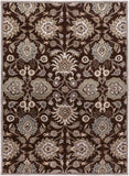 Caesar CAE-1063 Traditional Wool Rug CAE1063-811 Dark Brown, Taupe, Khaki, Medium Gray, Charcoal 100% Wool 8' x 11'