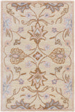 Caesar CAE-1109 Traditional Wool Rug CAE1109-912 Cream, Camel, Taupe, Denim, Medium Gray, Clay 100% Wool 9' x 12'