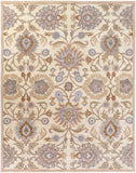 Caesar CAE-1109 Traditional Wool Rug CAE1109-7696 Cream, Camel, Taupe, Denim, Medium Gray, Clay 100% Wool 7'6" x 9'6"