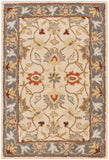 Caesar CAE-1125 Traditional Wool Rug CAE1125-912 Bright Yellow, Denim, Camel, Tan, Dark Brown, Burnt Orange 100% Wool 9' x 12'