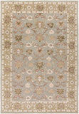 Caesar CAE-1126 Traditional Wool Rug CAE1126-811 Medium Gray, Olive, Khaki, Camel, Cream, Ivory 100% Wool 8' x 11'