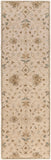 Caesar CAE-1152 Traditional Wool Rug CAE1152-312 Khaki, Medium Gray, Light Gray, Camel, Sage, Dark Brown 100% Wool 3' x 12'