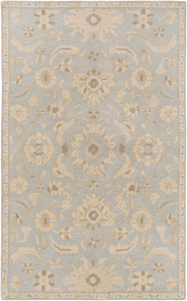 Caesar CAE-1162 Traditional Wool Rug CAE1162-912 Light Gray, Beige, Olive, Camel, Khaki 100% Wool 9' x 12'