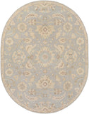 Caesar CAE-1162 Traditional Wool Rug CAE1162-810OV Light Gray, Beige, Olive, Camel, Khaki 100% Wool 8' x 10' Oval