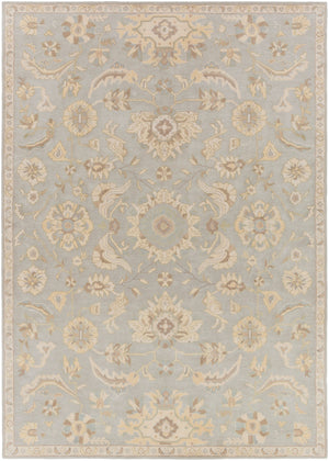 Caesar CAE-1162 Traditional Wool Rug CAE1162-811 Light Gray, Beige, Olive, Camel, Khaki 100% Wool 8' x 11'
