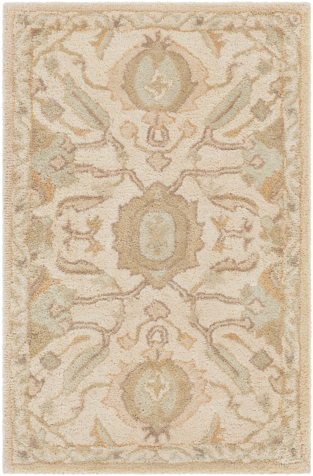 Caesar CAE-1166 Traditional Wool Rug CAE1166-912 Beige, Tan, Taupe 100% Wool 9' x 12'